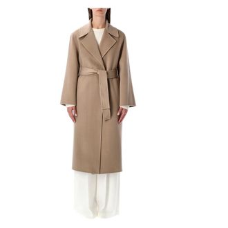 Alberta Ferretti Dames, Mantels, Beige, Maat: 2XS