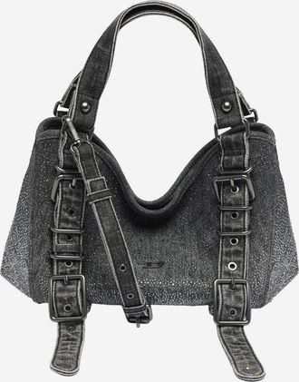 Diesel D One katoenen denim handtas