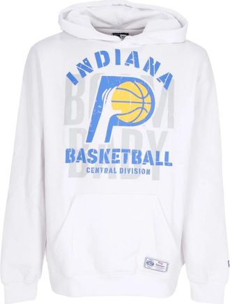 New Era Hooded Sweatshirt NBA CE Hoodie Indpac - Heren - Hoodies - Wit - L - Katoen - Hoodies & sweatvesten