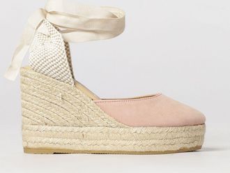 Maneb&igrave; Espadrillas con zeppa in camoscio
