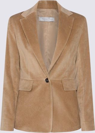 Antonelli Beige Cotton Grumello Blazer