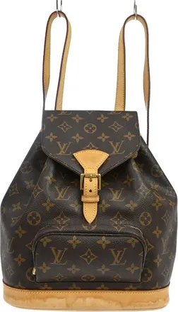 Louis Vuitton Vintage Montsouris Monogram Canvas Brown Canvas Backpack Bag (Pre-Owned)
