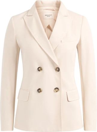 Max Mara Wkdcolibri Blazer - Dames - Blazers - Beige - XS - Katoen - Jassen