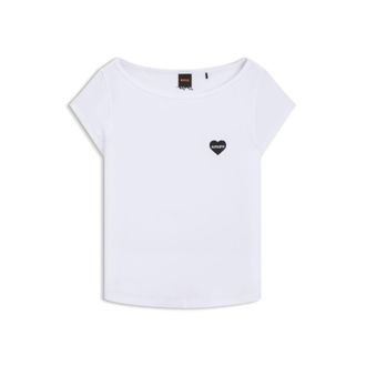 BOSS Stretch-cotton slim-fit T-shirt with artwork