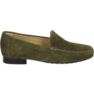 Sioux Schoenen, Dames, Groen, 40 EU, Suède, Groene Suède Instappers