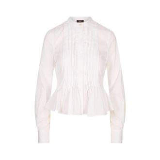 Alexander McQueen Alexander McQueen, Shirts, female, White, Size: XS Peplum Shirt