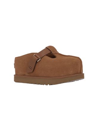 UGG Womens Flat Shoes Brown Upper: Leather
