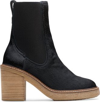 Clarks Cassiano Top in Black Leather