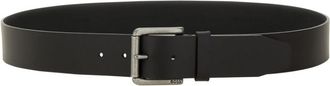 HUGO BOSS Black Solid Buckle Belt