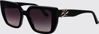 Karl Lagerfeld Occhiali da sole cat eye in acetato con logo metallico e design vintage