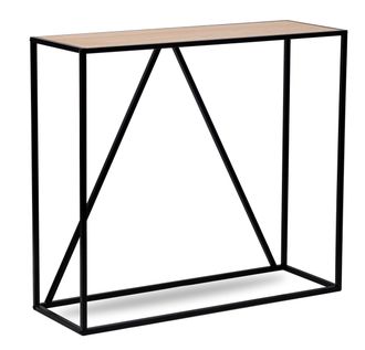 Nordlys Modern Industrial Design Console Table in Black