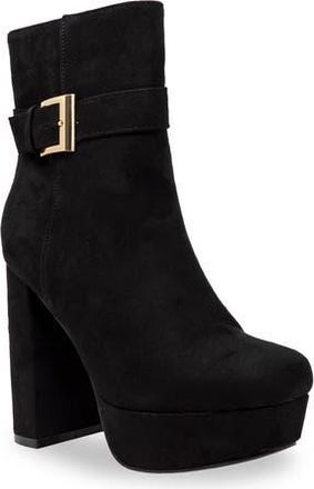Chase + Chloe by Intouch Footwear Chunky Platform Bootie in Black Suede at Nordstrom Rack, Size 6.5
