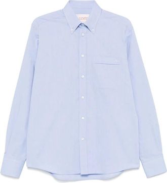 Valentino Garavani Cotton Oxford Shirt With Vlogo Embroidery