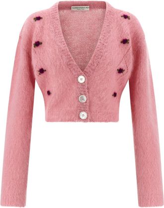 Alessandra Rich Pink Carded Cardigan