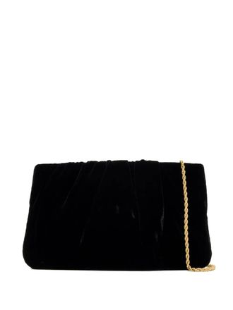 Loeffler Randall Serena chain clutch bag - women - Velvet/Fabric - OS - Black