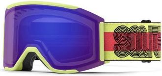 Smith Squad MAG 170mm ChromaPop Low Bridge Snow Goggles in Serpentine Lined Up/Violet at Nordstrom
