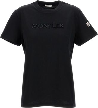 Moncler Black Logo Crew Neck T-Shirt