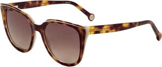 Carolina Herrera Womens 53 mm Brown Sunglasses