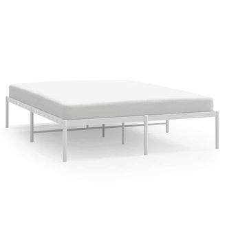Berkfield Home Metal Bed Frame White 140x200 cm