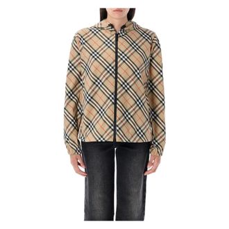 Burberry Dames, Jassen, Beige, Maat: M Poliester