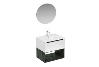 Puma Naturel - Conjunto De Ba&ntilde;o Con Lavabo Que Incluye Mezclador De Lavabo, Ca&ntilde;o Y Sif&oacute;n Stilla, Blanco Brillante (ksetstilla008)