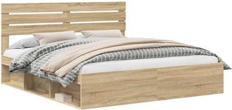 vidaXL Estructura De Cama Sonoma 200 X 200 Cm Madera De Pino Macizo Vidaxl