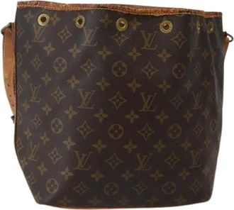 Louis Vuitton Pre-owned Bucket Bags, female, Brown, Size: ONE SIZE Pre-owned Canvas Bucket Bag