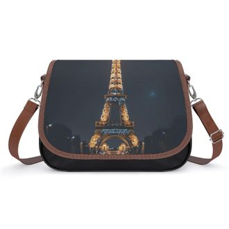 Generic Eiffel Tower Paris Crossbody Bags for Women Shoulder Messenger Bag Purse Handbags