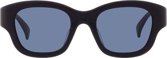 Kenzo Blue Rectangular Mens Sunglasses KZ40187F 01V 51