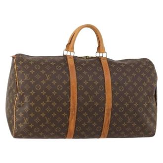 Louis Vuitton Pre-owned Weekend Bags, female, Brown, Size: ONE SIZE Pre-owned Keepall 55 Boston Bag