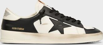 Golden Goose Mens Stardan Star Leather Low-Top Sneakers