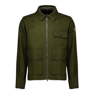 Moncler Zip Jacket - - Jackets - Uomo - Verde - L