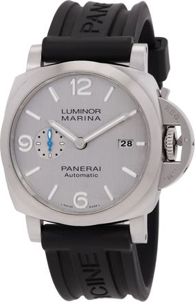 Officine Panerai Pre-owned Panerai Luminor 1950 Automatic Silver Dial Mens Watch PAM00978