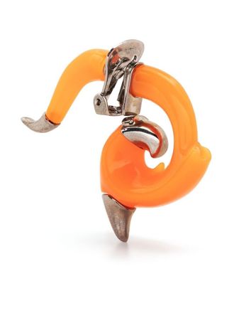 Dsquared2 oversized stud earrings - women - Metal/Acrylic - OS - Silver