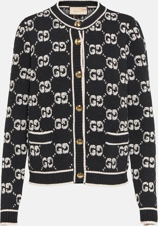 Gucci GG jacquard wool boucle cardigan