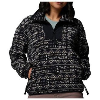 Columbia Sequoia Grove Printed Half Zip Fleecepullover f&uuml;r Damen | schwarz