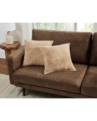 Brooklyn Loom Heathered Sherpa 2-Pack Decorative Pillow