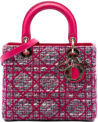 Dior Pre-owned Dior Medium Tweed Macrocannage Lady Ladies 11O2I0M1DZDGHVR2
