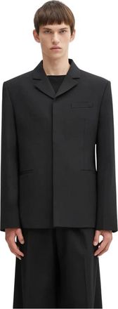 032c Wolmix Kostuumjas - Heren - Blazers - Zwart - M - Wol - Jassen