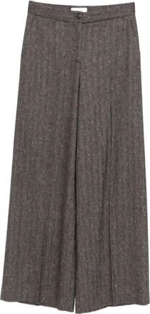 Via Masini 80 Wool Blend Trousers-Donna