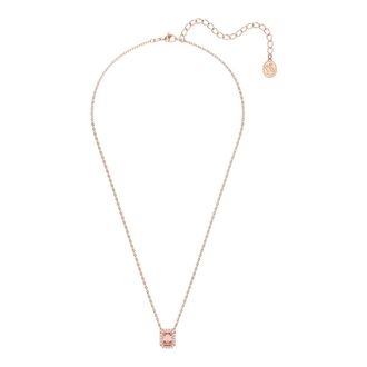 Swarovski Necklaces, unisex, Pink, ONE SIZE, Necklace Unisex Millenia Una Octagon-Cut Pink Rose Gold 5614933