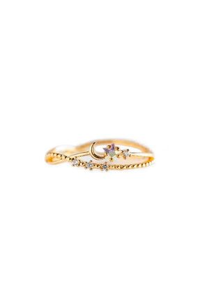 Girls Crew Luna Sparkle Ring in Gold at Nordstrom, Size 5