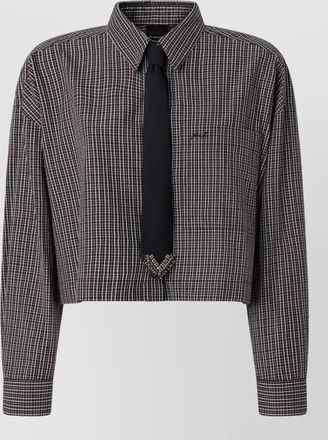 Pinko cropped long-sleeve shirt