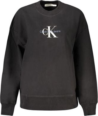 Calvin Klein Katoenen Trui - Dames - Sweatshirts - Zwart - XS - Katoen - Hoodies & sweatvesten