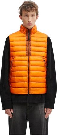 C.P. Company C.p. Company, Jassen, Heren, Oranje, M, Leer, Transitional Down Puffer Vest