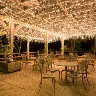 OEM Guirnalda De Luces Led De Exterior De 100 M Con 600 Led De Luz Blanca C&aacute;lida - Resistente Al Agua Ip44 - 8 Modos De Iluminaci&oacute;n - Decoraci&oacute;n Para Boda