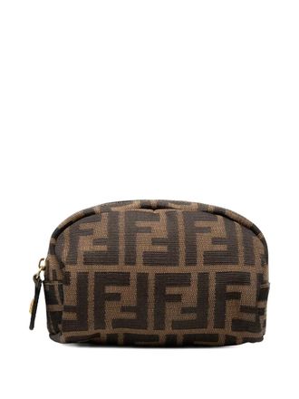Fendi 20th Century Zucca Canvas pouch - women - Canvas - One Size - Brown