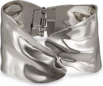 Ettika Abstract Cuff Bracelet in Rhodium at Nordstrom