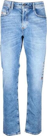 Diesel Jeans - Heren - Regular Fit Jeans - Blauw - W33 - Katoen - Jeans