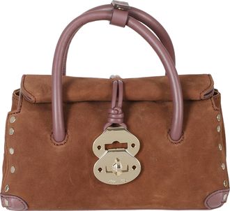 Zanellato Structured Zashmere Handbag With Twist-Lock Closure